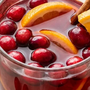 Hot Spiced Cranberry Cider finished recipe