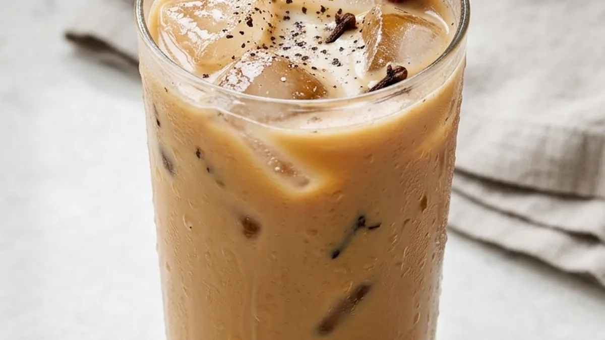 Iced Chai Tea Latte finished recipe