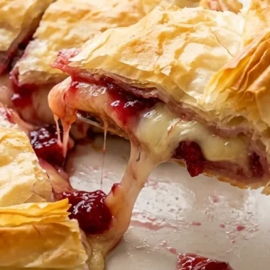 Layered Phyllo Pastry with Brie and Cranberry