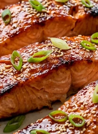 Miso Salmon finished recipe