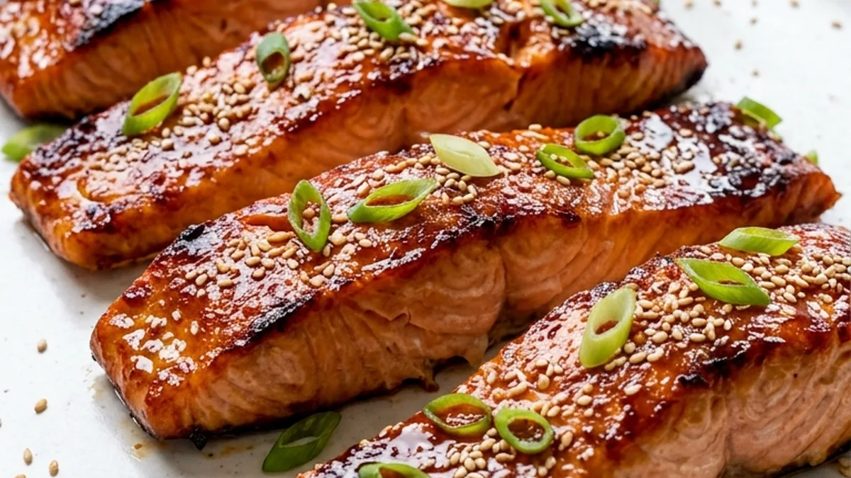 Miso Salmon finished recipe