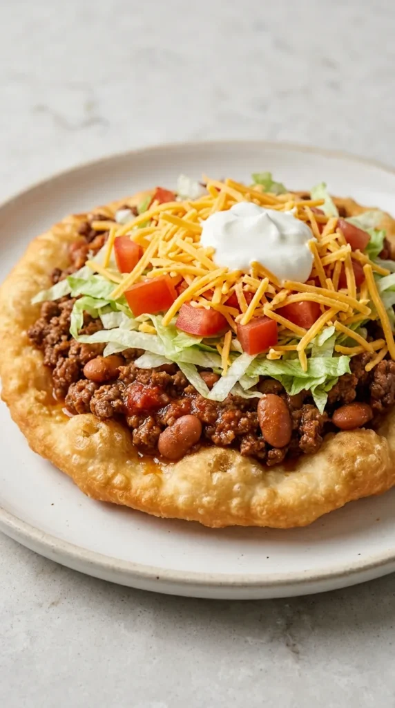 Navajo Taco full finished recipe
