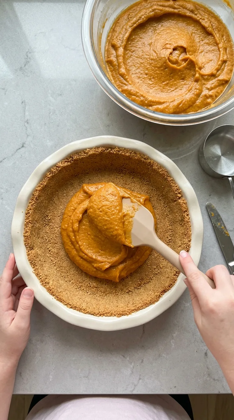 No Bake Pumpkin Pie - Final Result