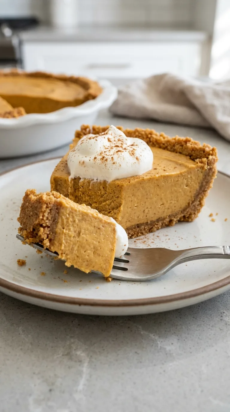 No Bake Pumpkin Pie - Delicious Texture
