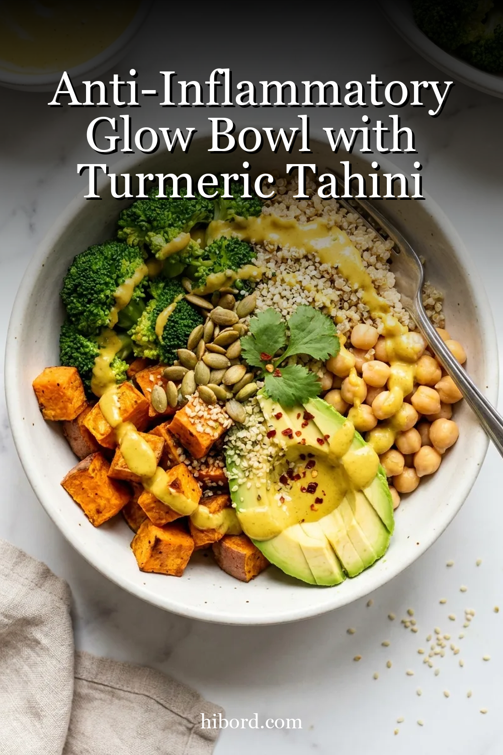 Anti-Inflammatory Glow Bowl with Turmeric Tahini