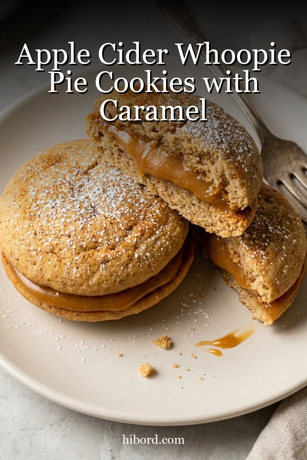 Apple Cider Whoopie Pie Cookies with Caramel
