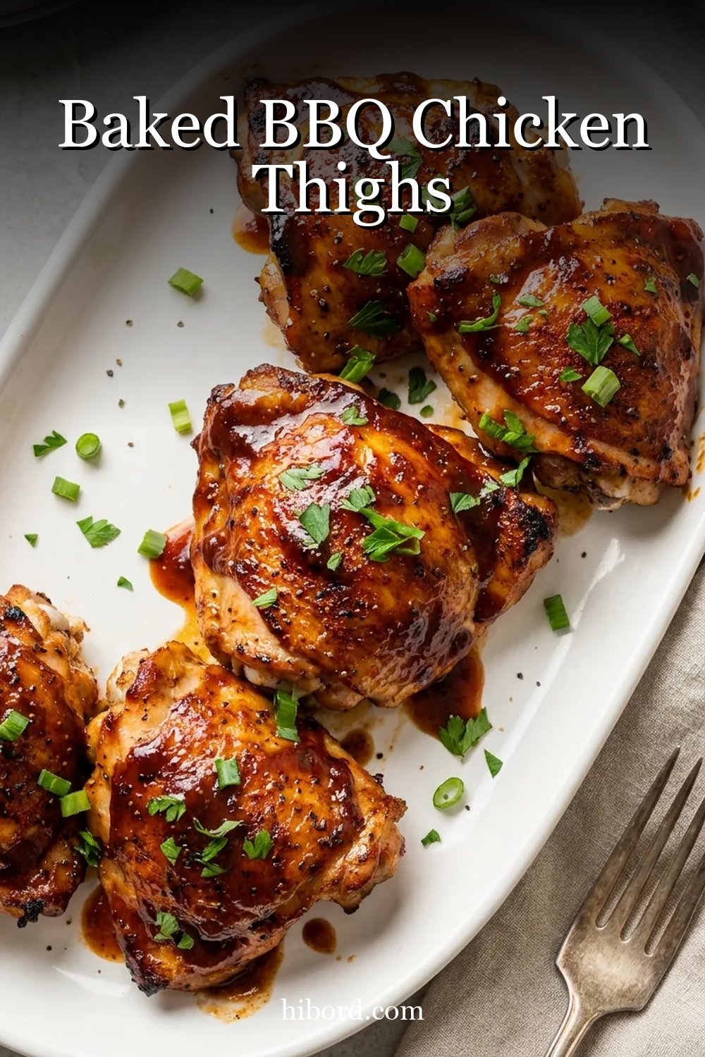 Baked BBQ Chicken Thighs