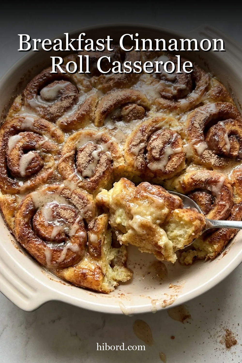 Breakfast Cinnamon Roll Casserole