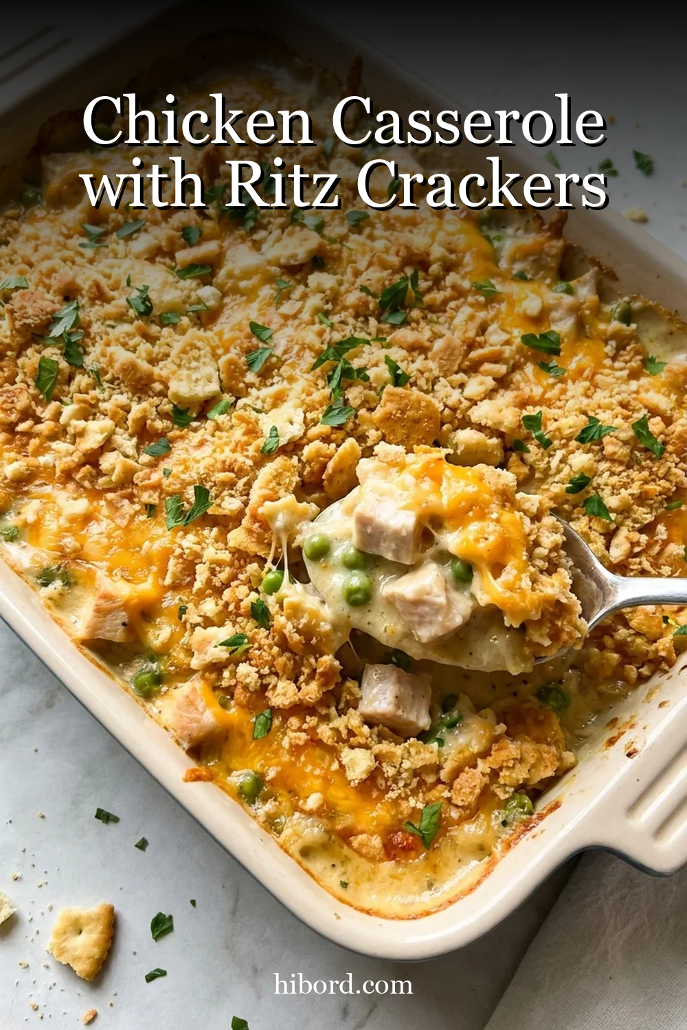 Chicken Casserole with Ritz Crackers