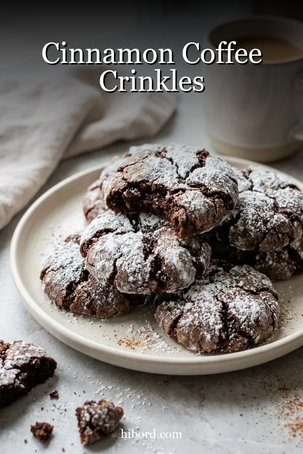 Cinnamon Coffee Crinkles