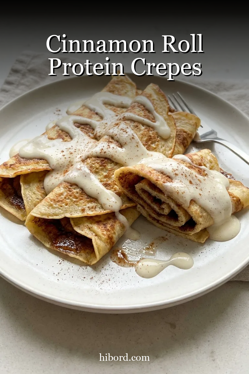 Cinnamon Roll Protein Crepes