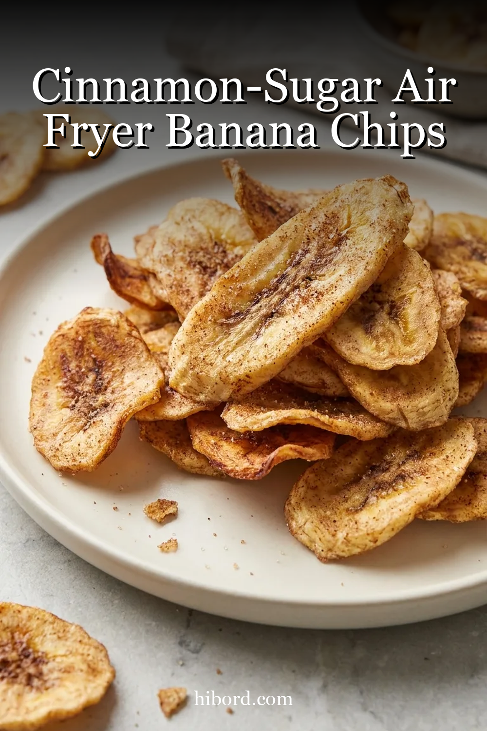 Cinnamon-Sugar Air Fryer Banana Chips