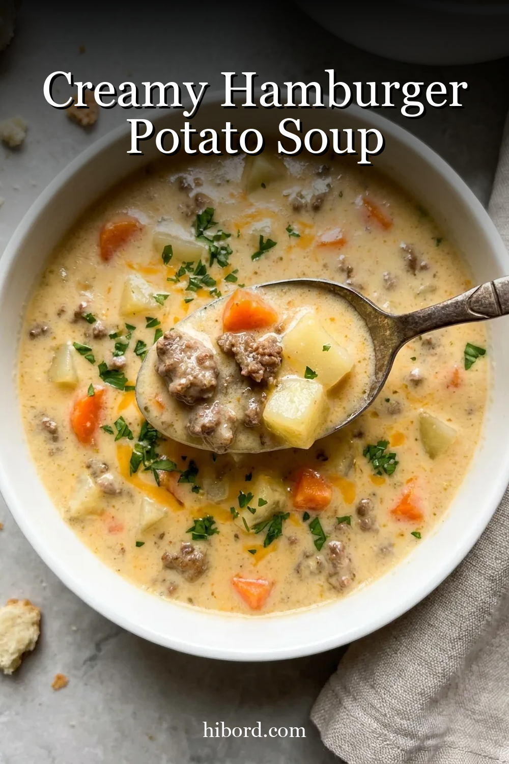 Creamy Hamburger Potato Soup