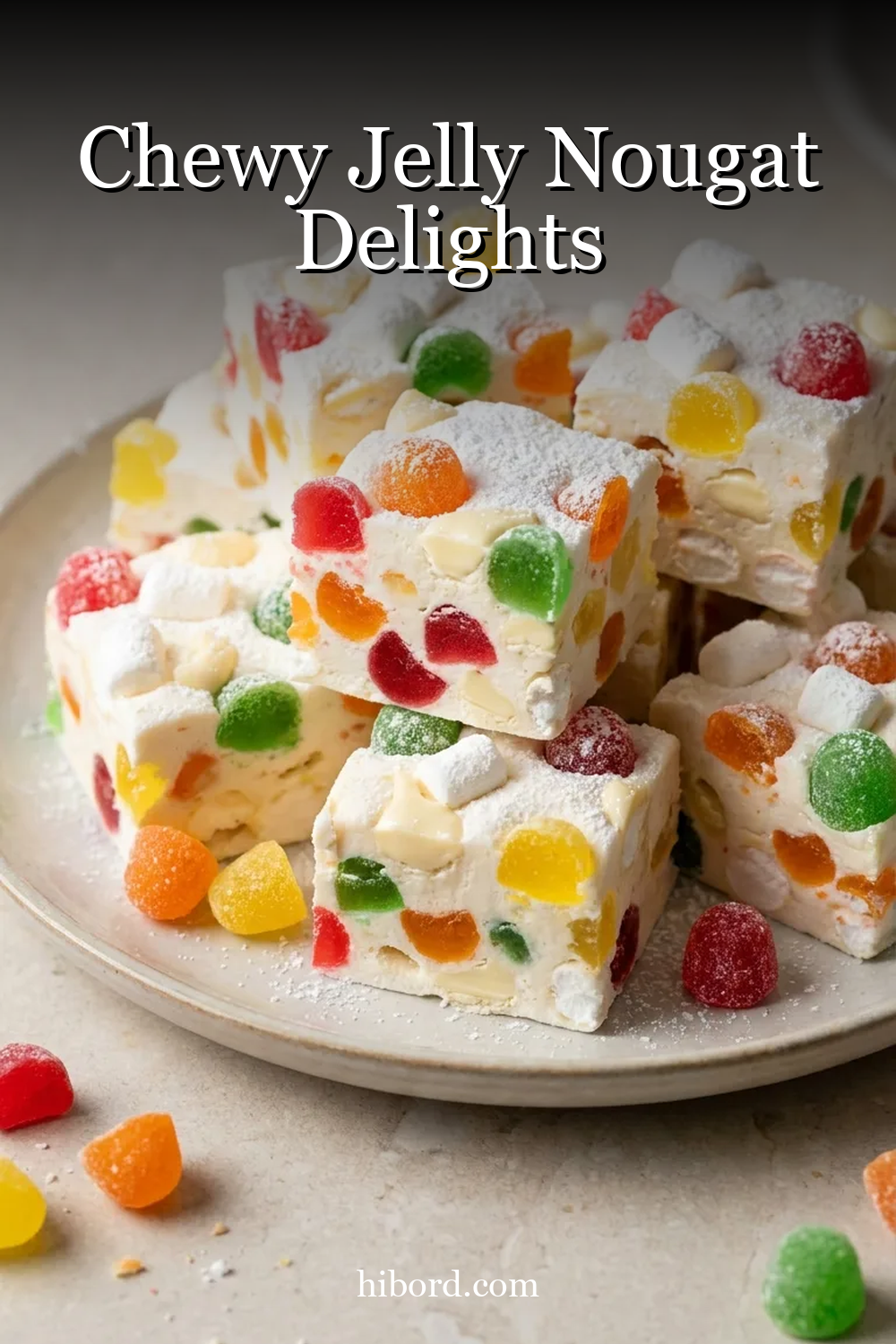 Chewy Jelly Nougat Delights