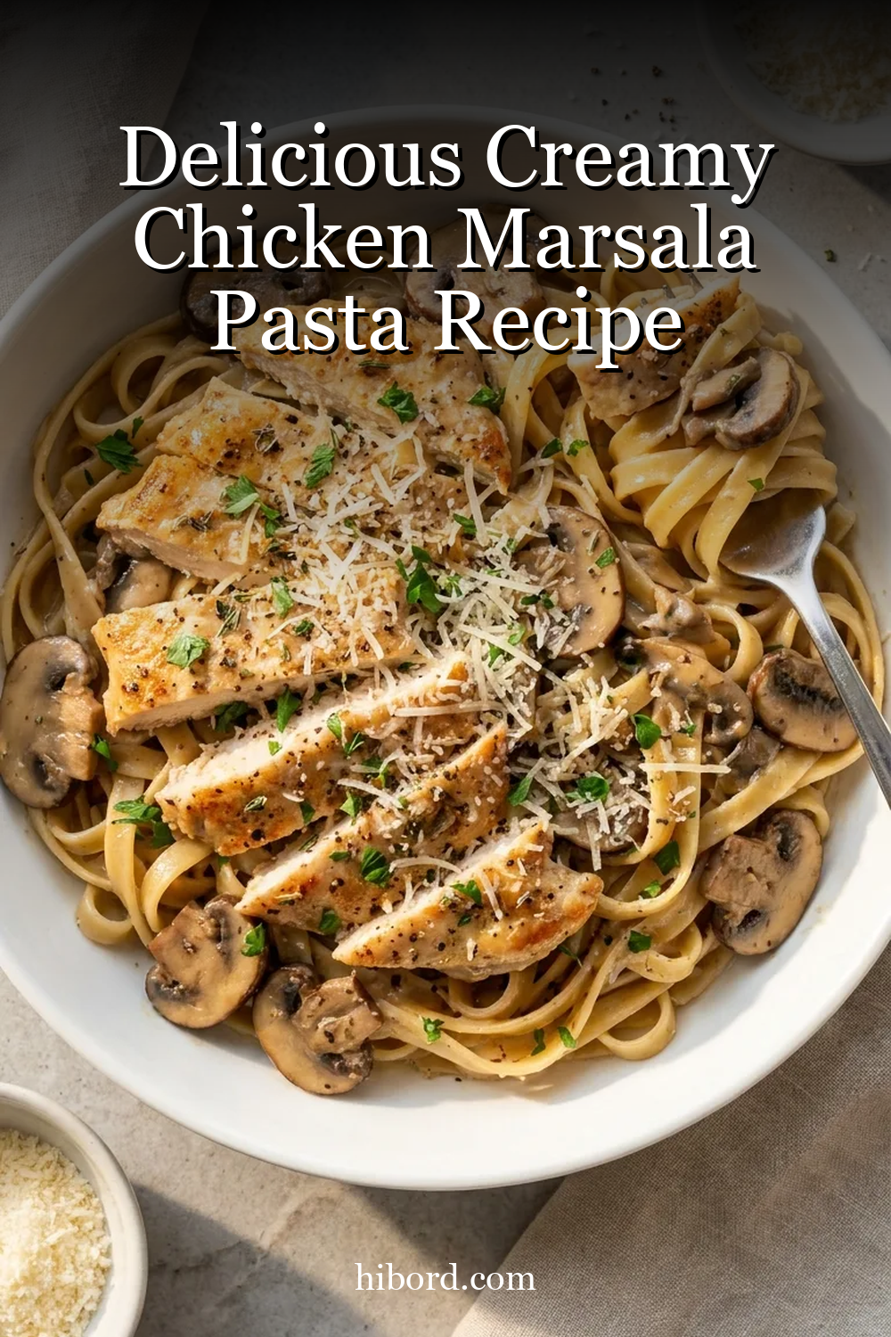 Delicious Creamy Chicken Marsala Pasta Recipe