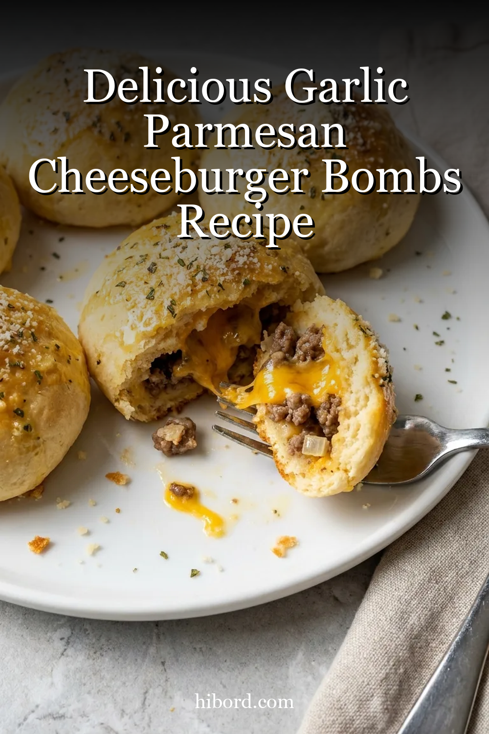 Delicious Garlic Parmesan Cheeseburger Bombs Recipe