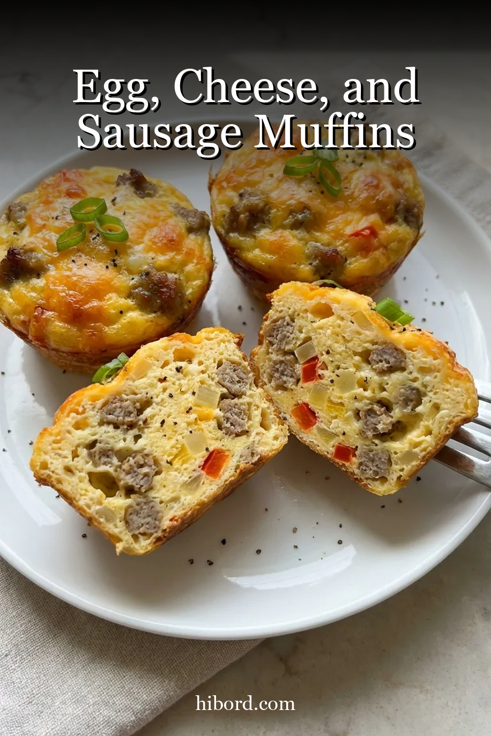 Egg, Cheese, and Sausage Muffins