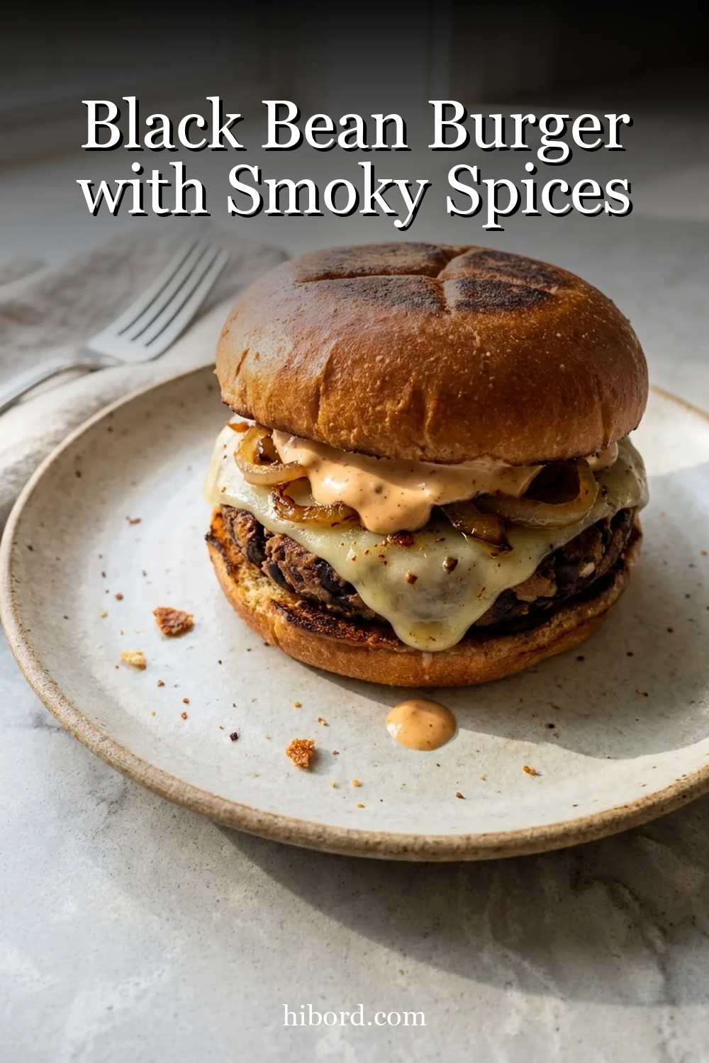 Black Bean Burger with Smoky Spices