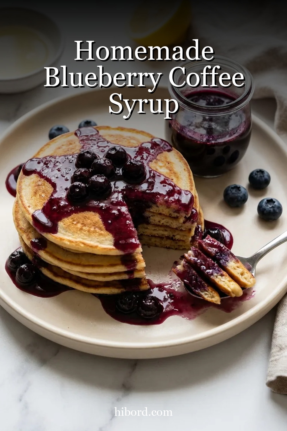 Homemade Blueberry Coffee Syrup