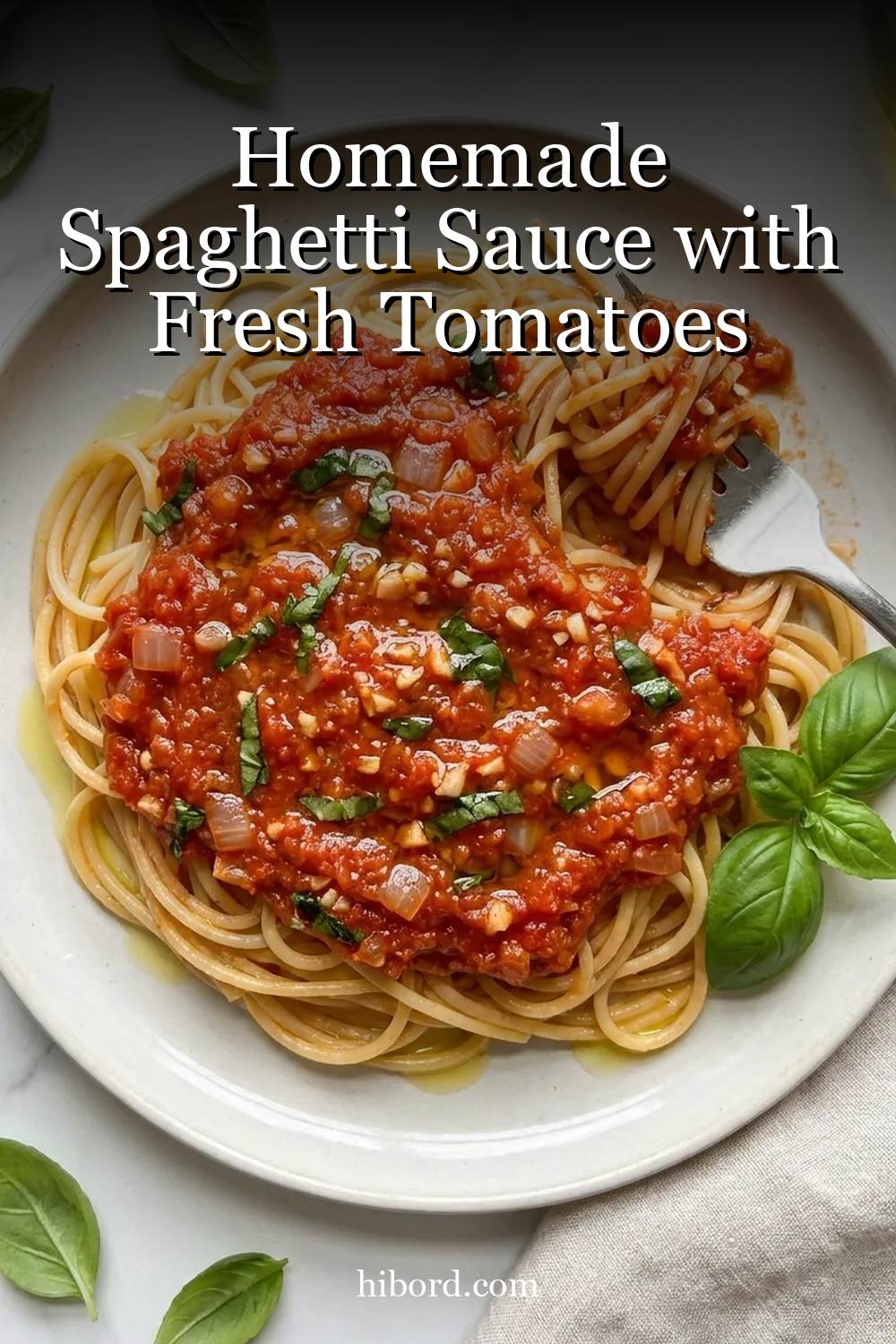 Homemade Spaghetti Sauce with Fresh Tomatoes