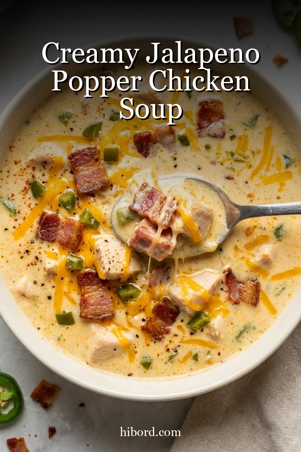 Creamy Jalapeno Popper Chicken Soup