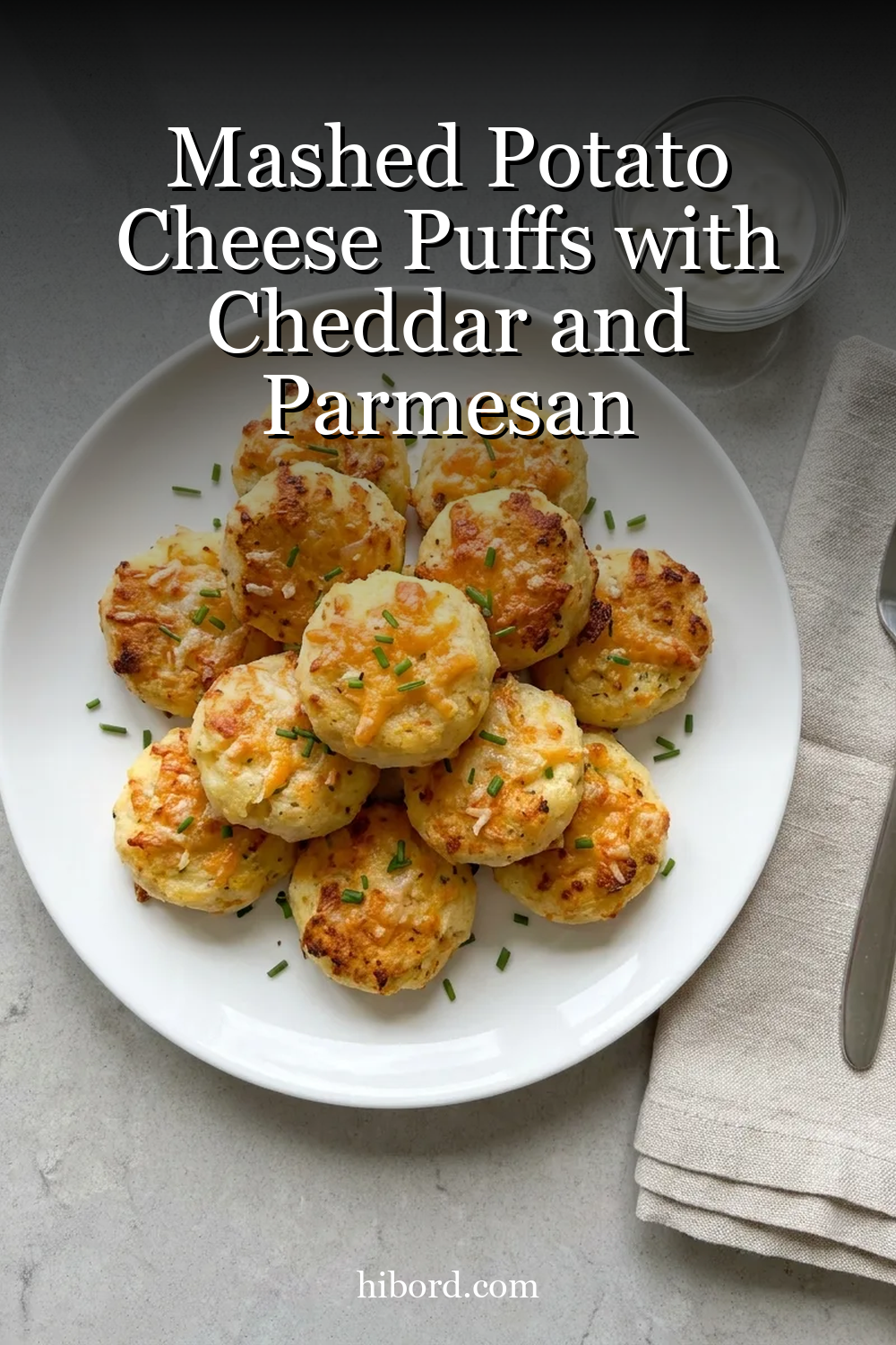 Mashed Potato Cheese Puffs with Cheddar and Parmesan