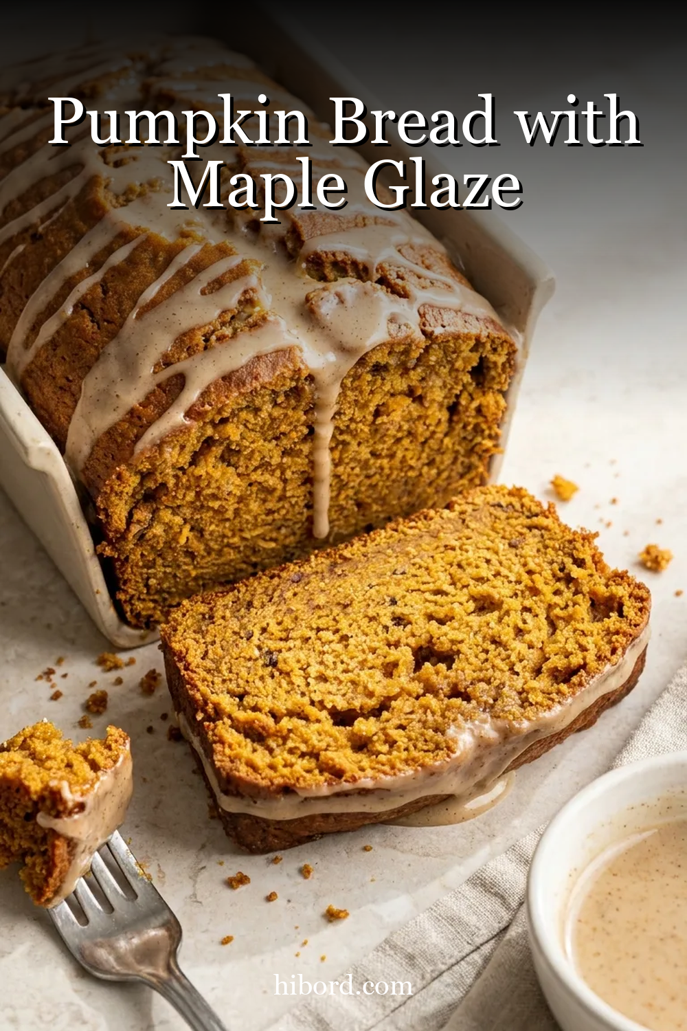 Pumpkin Bread with Maple Glaze