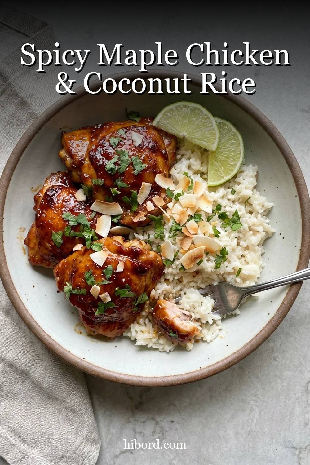 Spicy Maple Chicken & Coconut Rice
