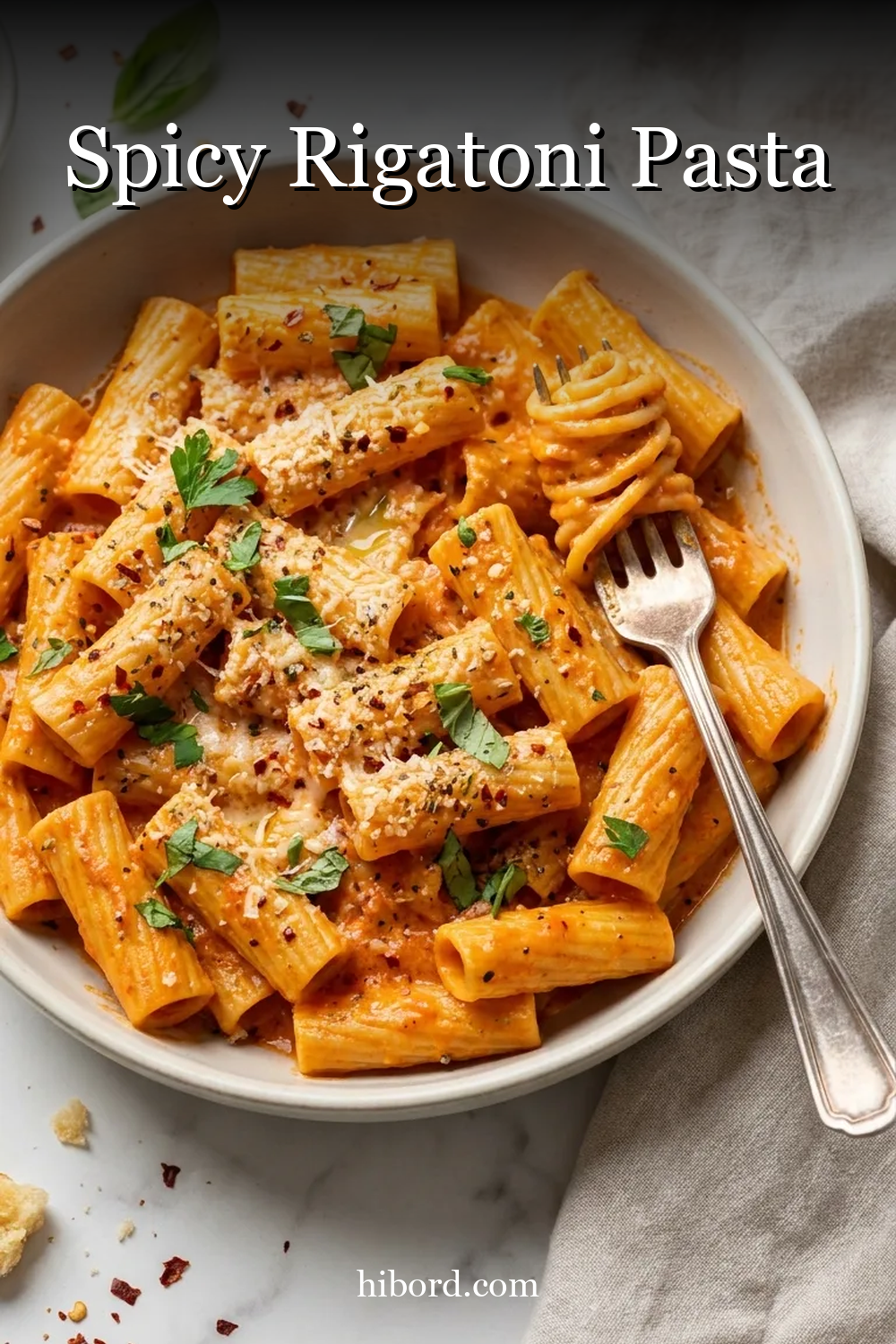 Spicy Rigatoni Pasta
