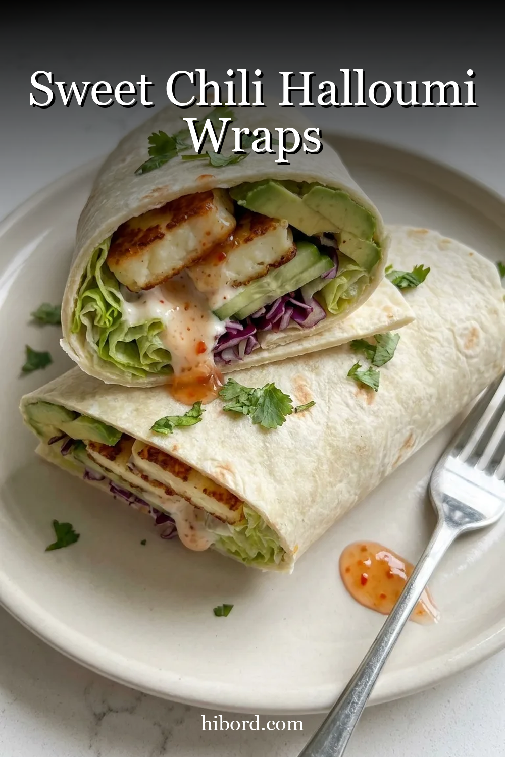 Sweet Chili Halloumi Wraps