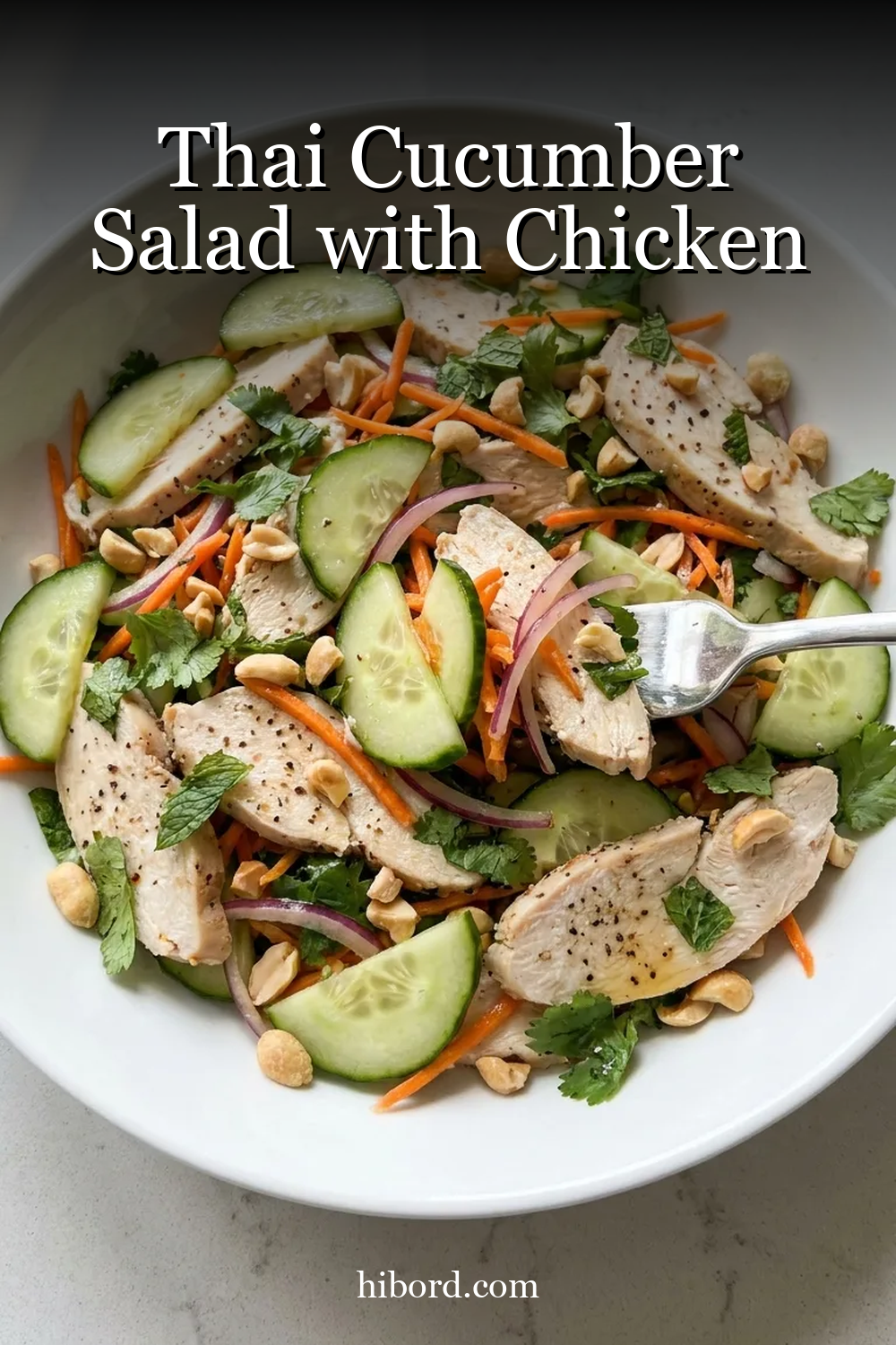 Thai Cucumber Salad with Chicken