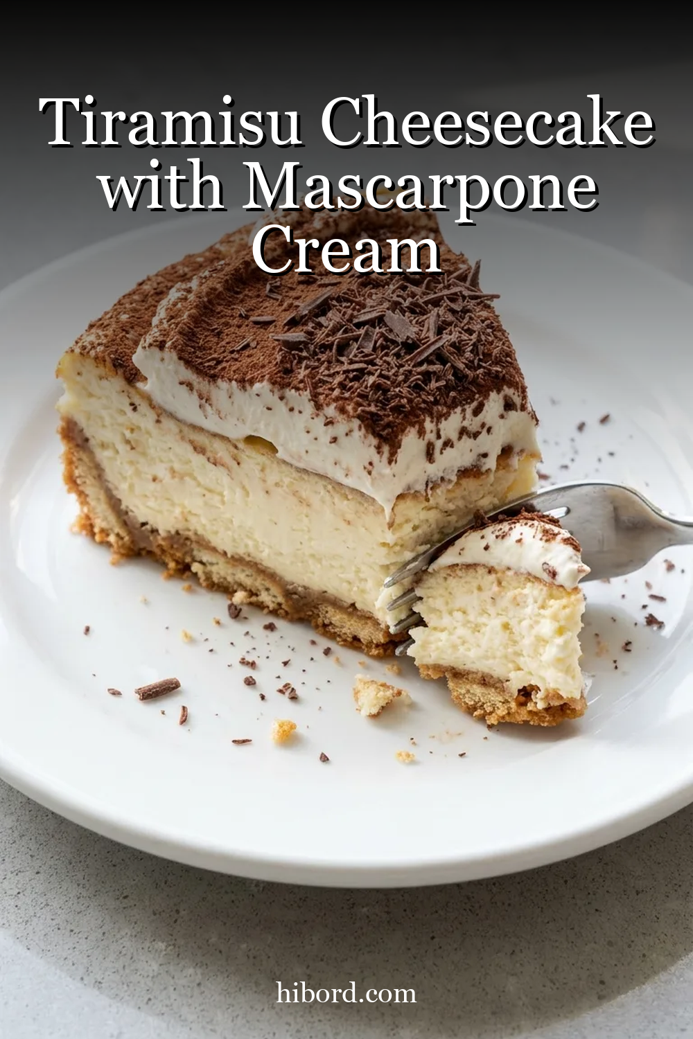 Tiramisu Cheesecake with Mascarpone Cream