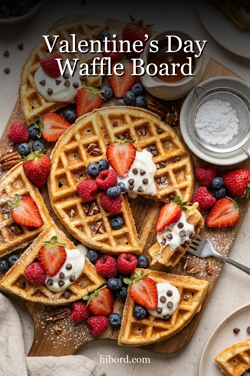 Valentine’s Day Waffle Board