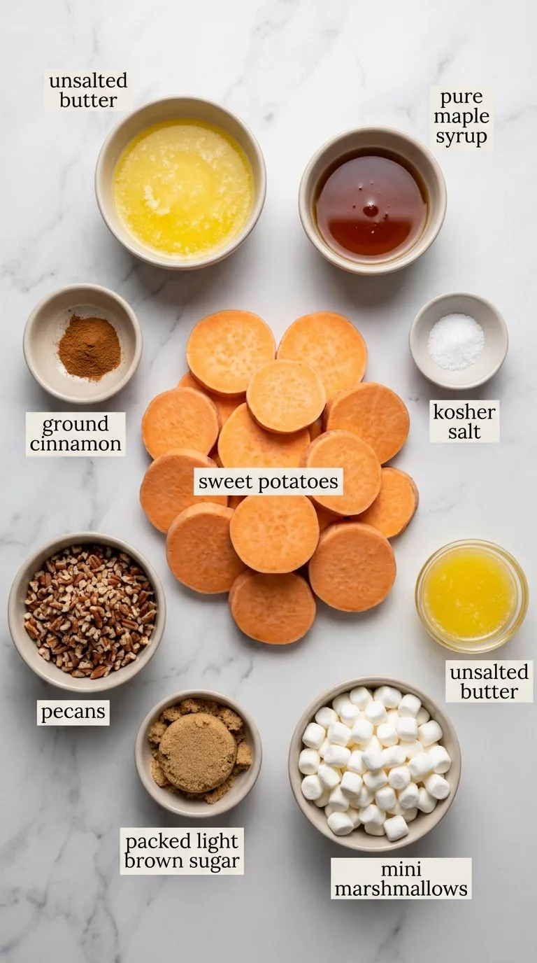 Potato Bites with Marshmallows & Pecans ingredients