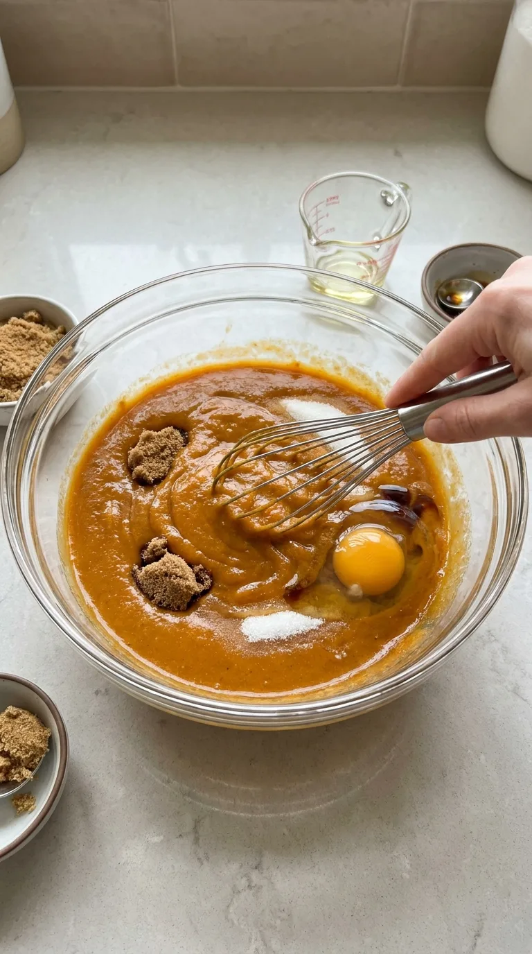Pumpkin Bread - Ingredients Layout