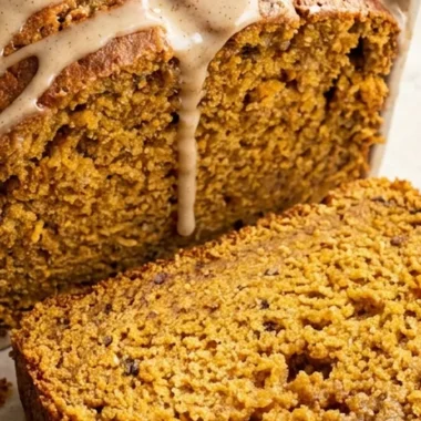 Pumpkin Bread with Maple Glaze finished recipe