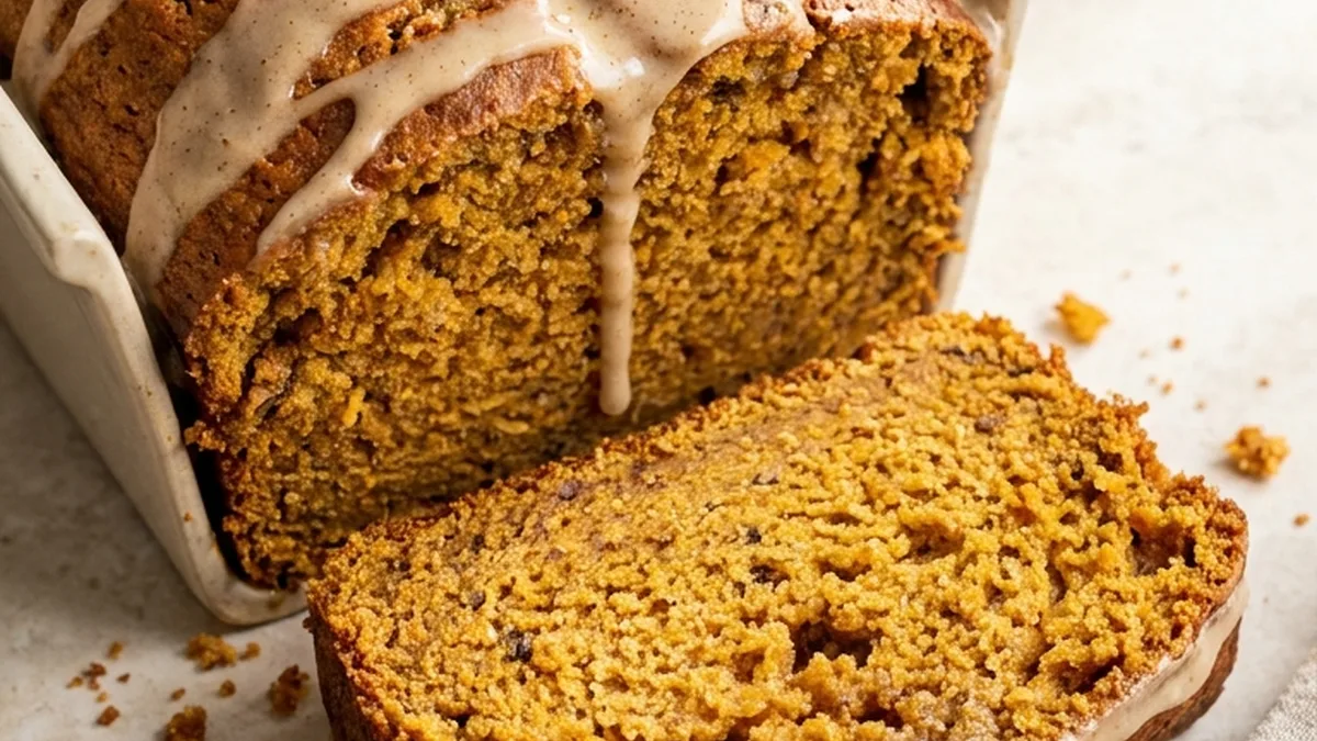 Pumpkin Bread with Maple Glaze