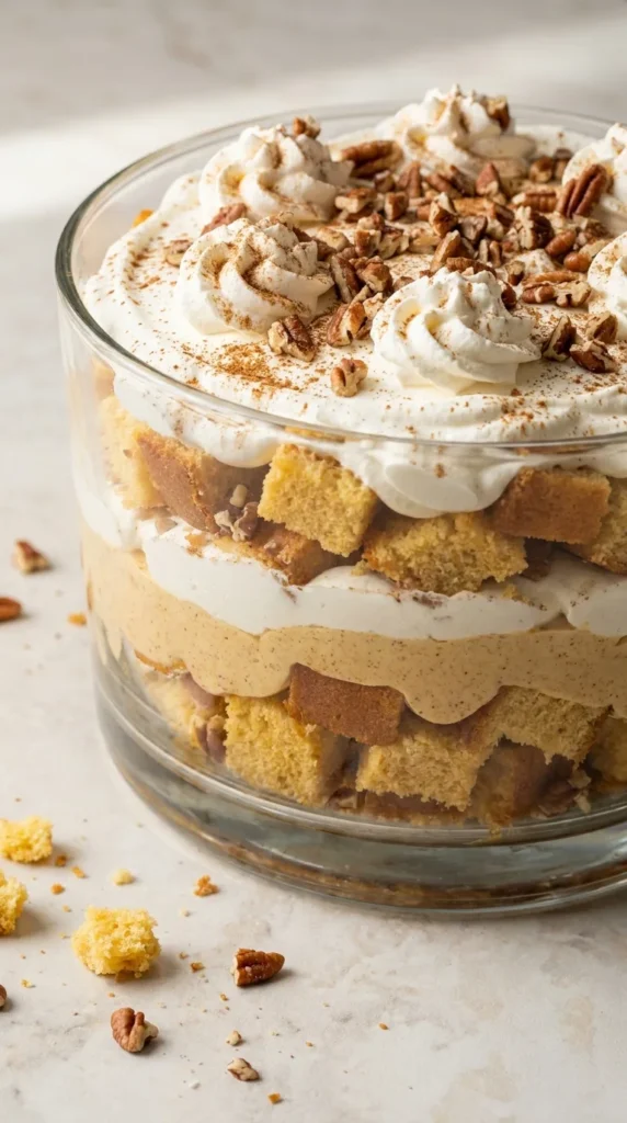 Pumpkin Cheesecake Trifle full finished recipe