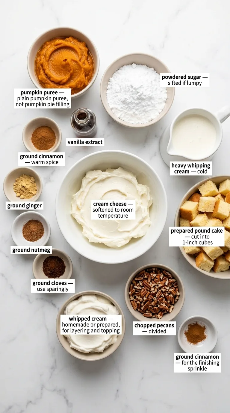 Pumpkin Cheesecake Trifle - Preparation Phase