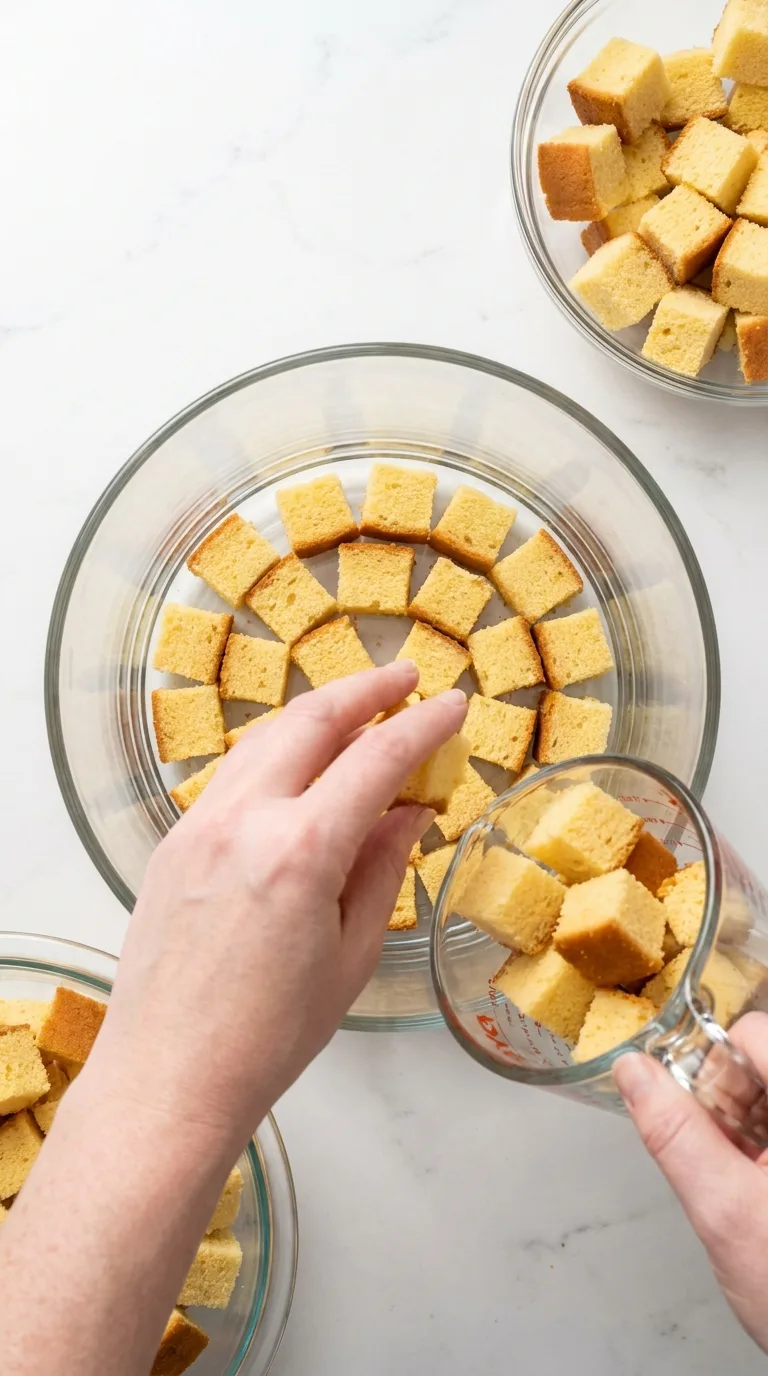 Pumpkin Cheesecake Trifle - Ingredients Layout