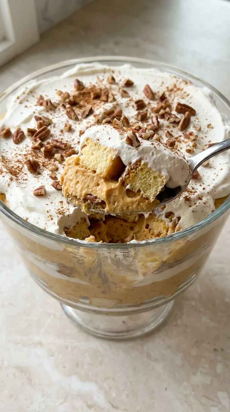Pumpkin Cheesecake Trifle - Delicious Texture