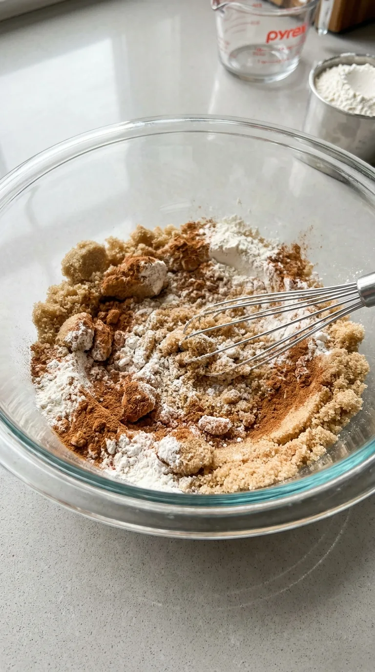 Pumpkin Cinnamon Roll Muffins - Ingredients Layout