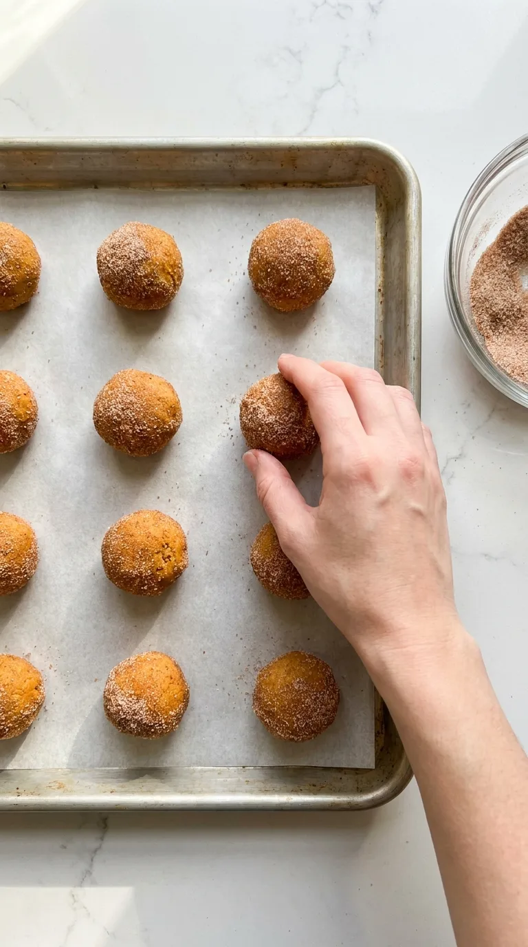 Pumpkin Snickerdoodle Bites - Final Result