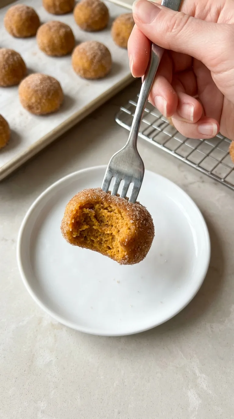 Pumpkin Snickerdoodle Bites - Delicious Texture