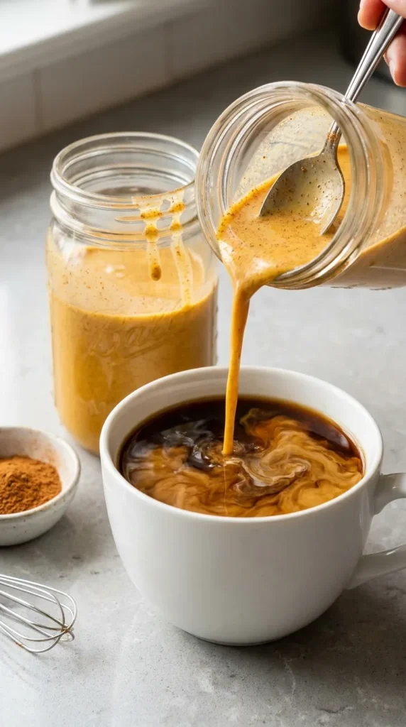 Pumpkin Spice Coffee Creamer full finished recipe