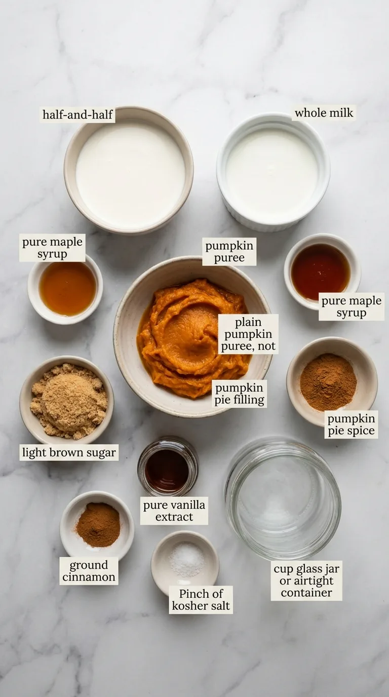Pumpkin Spice Coffee Creamer ingredients