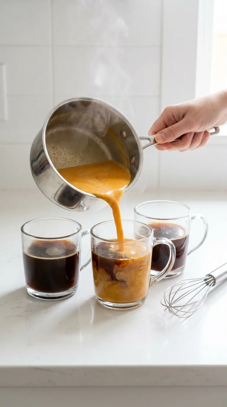 Pumpkin Spice Latte - Ingredients Layout