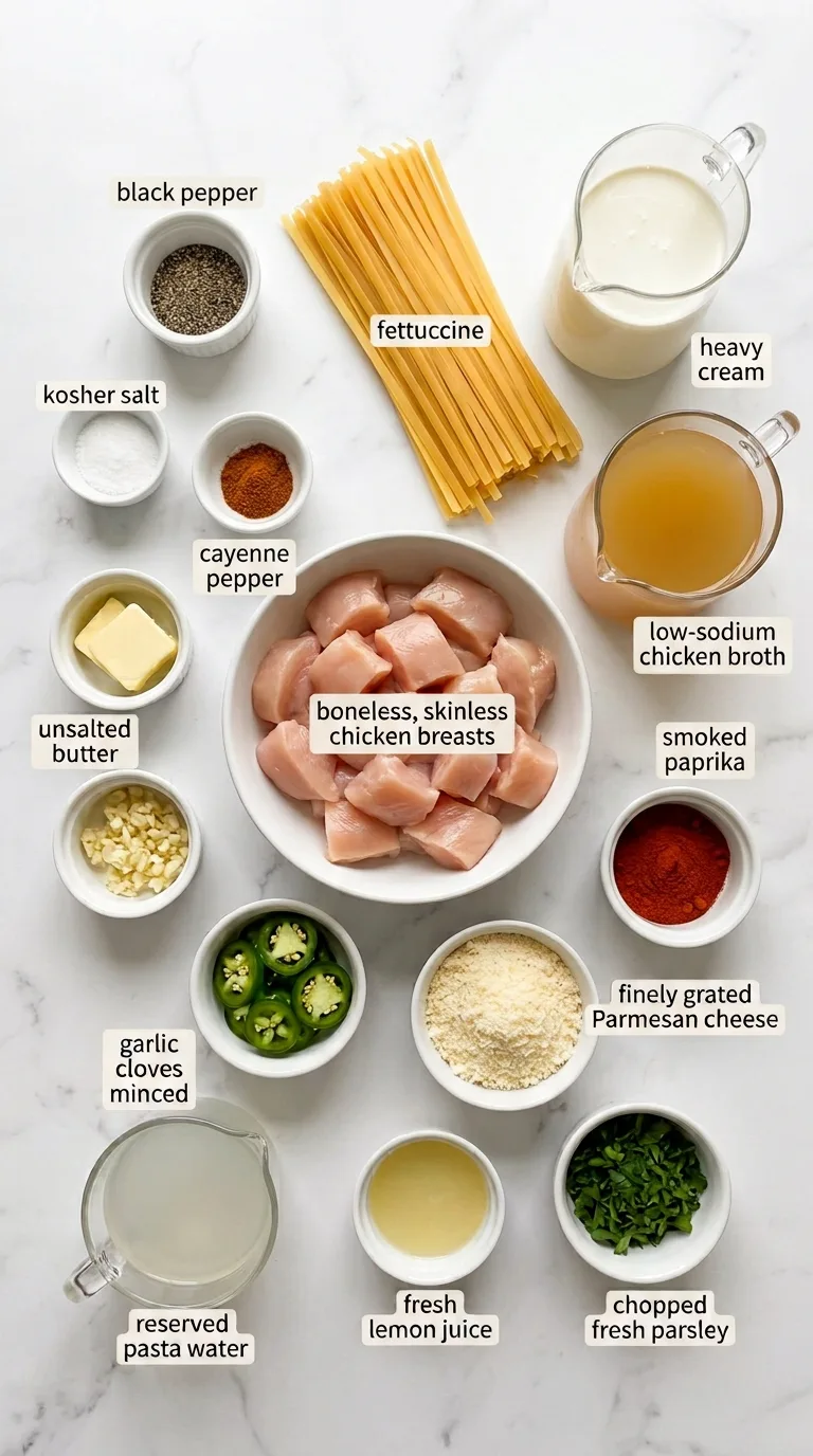 Rattlesnake Pasta ingredients