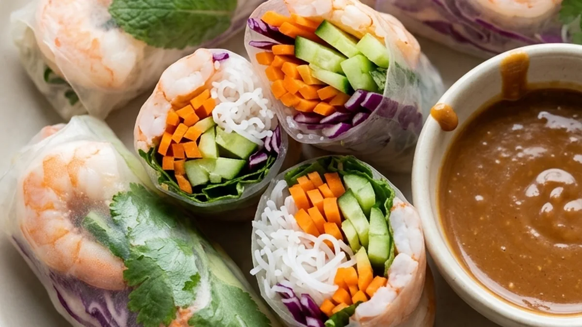 Rice Paper Rolls finished recipe