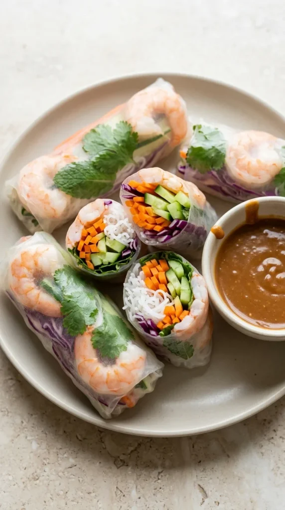 Rice Paper Rolls full finished recipe
